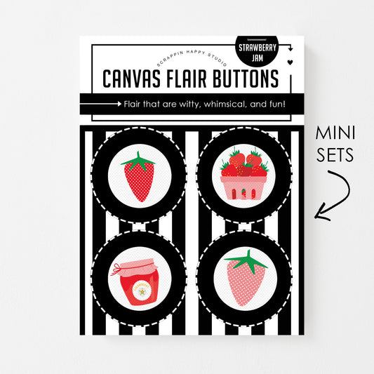 Little Strawberry Jam Canvas Flair