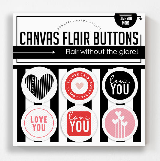 Love You More Canvas Flair