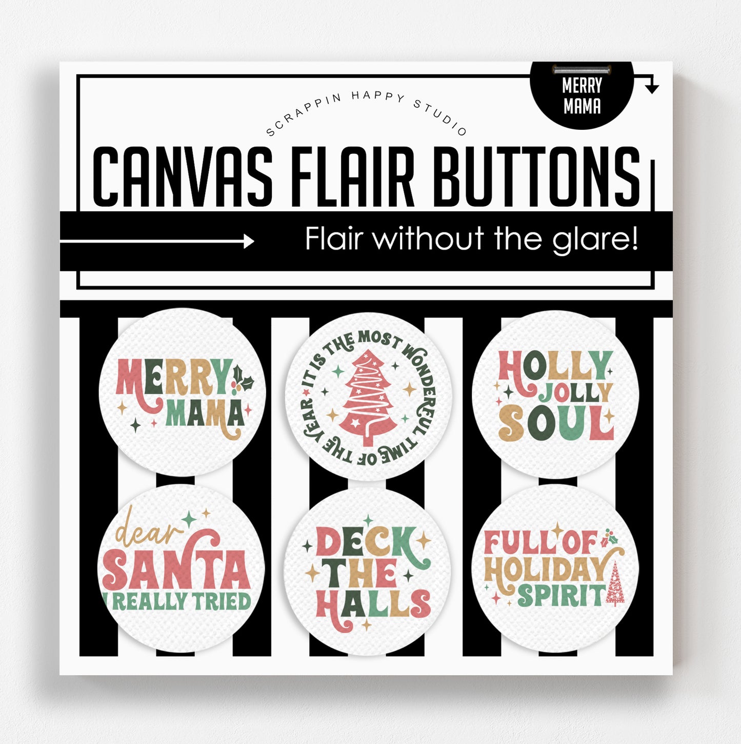 Merry Mama Canvas Flair