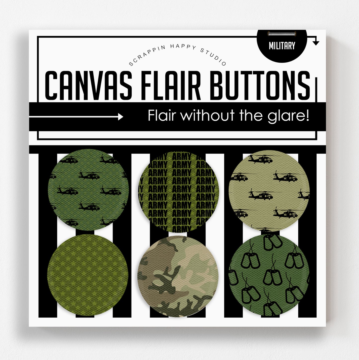 Military Canvas Flair