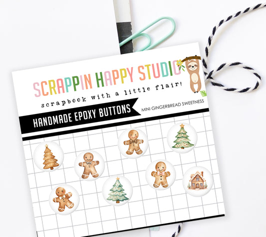 Mini Gingerbread Sweetness Epoxy Flair