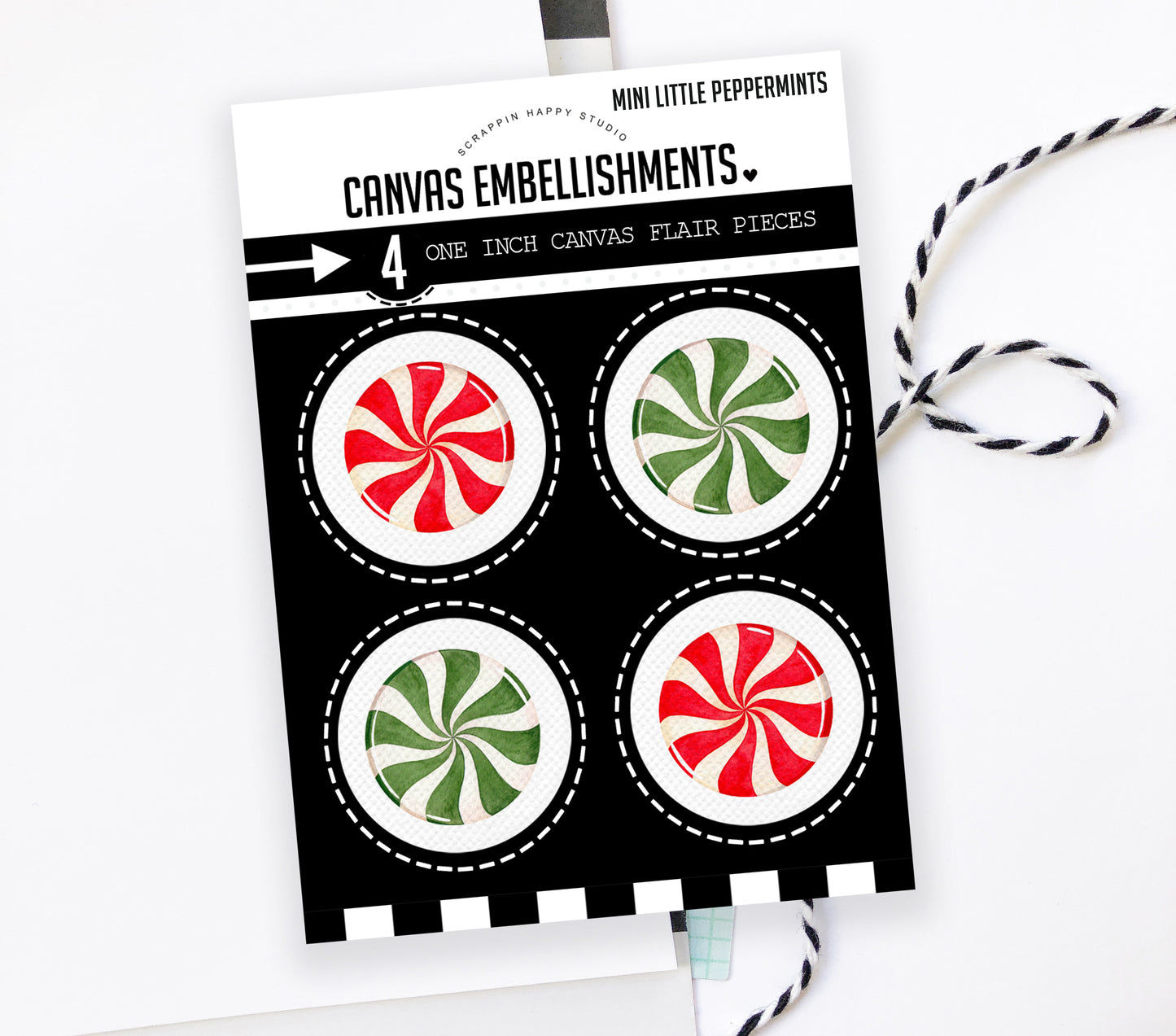 Mini Little Peppermints Canvas Flair