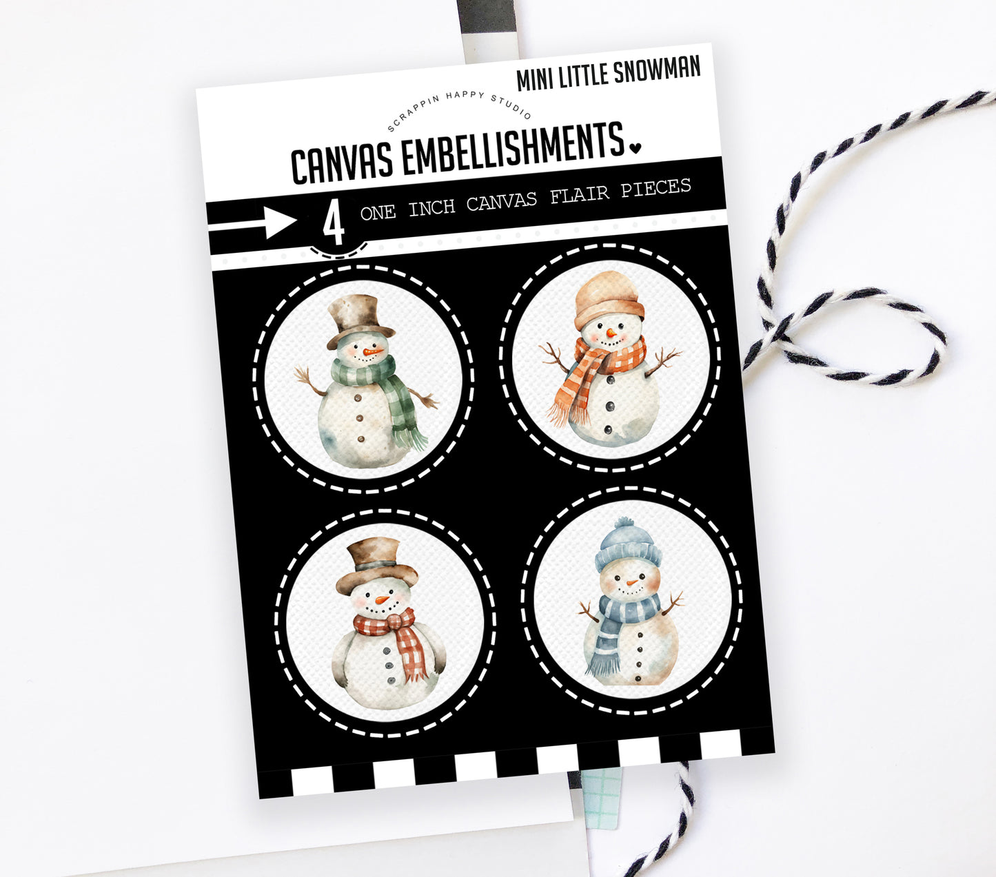 Little Snowman Canvas Flair