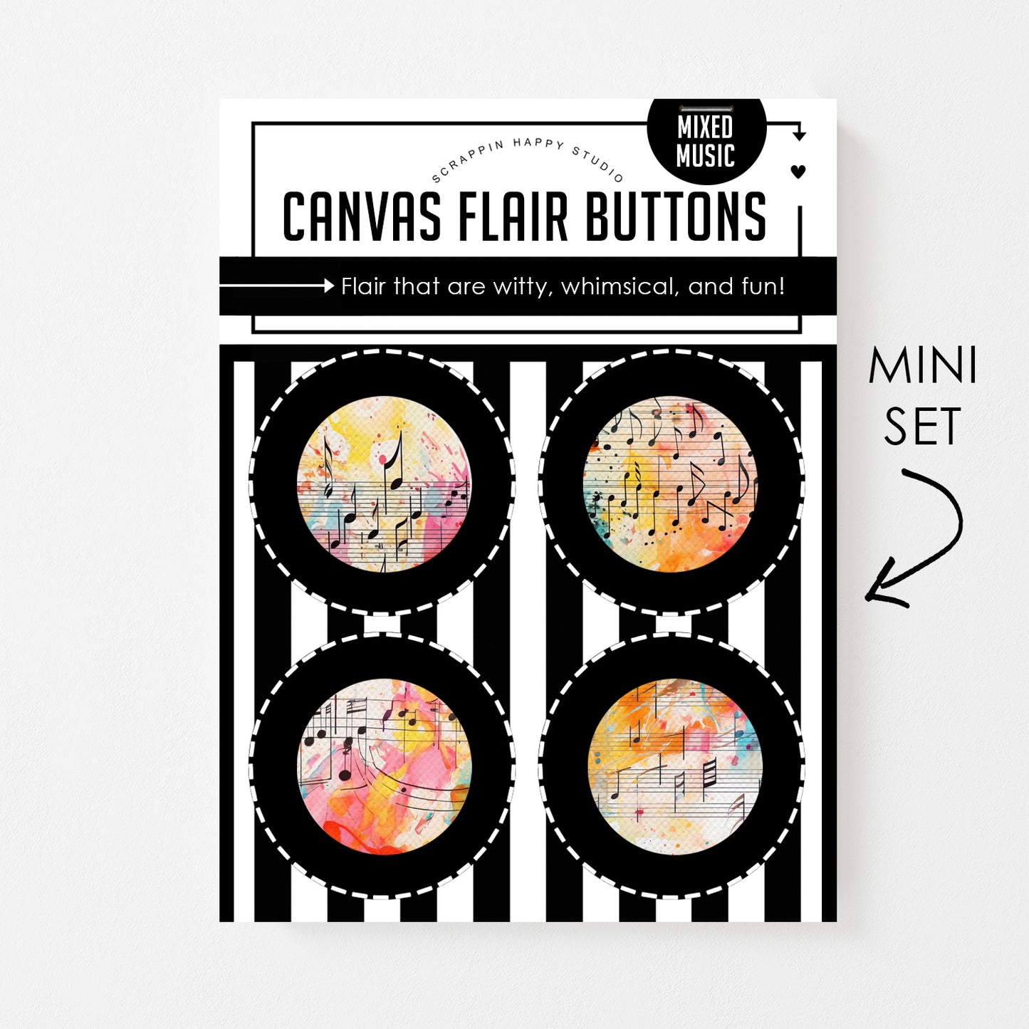 Mixed Music Canvas Flair