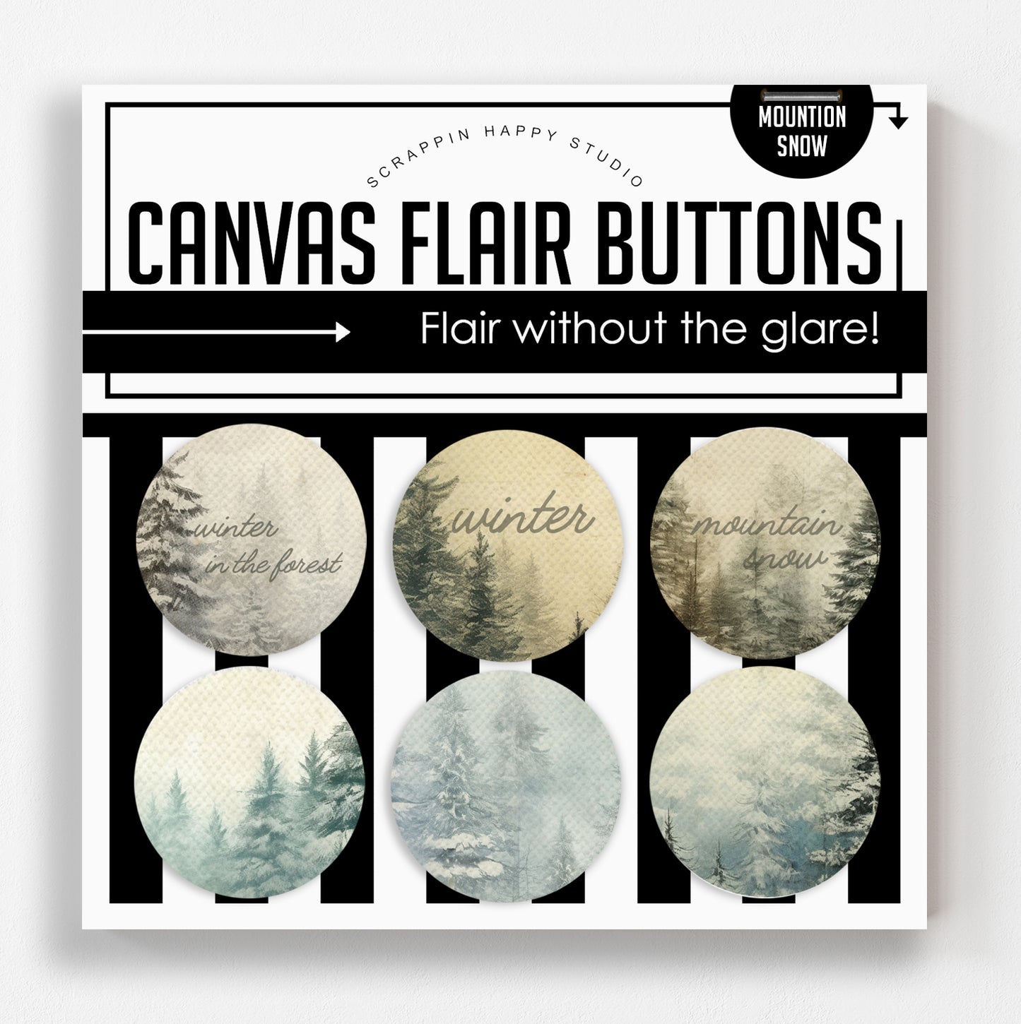 Mountain Snow Canvas Flair