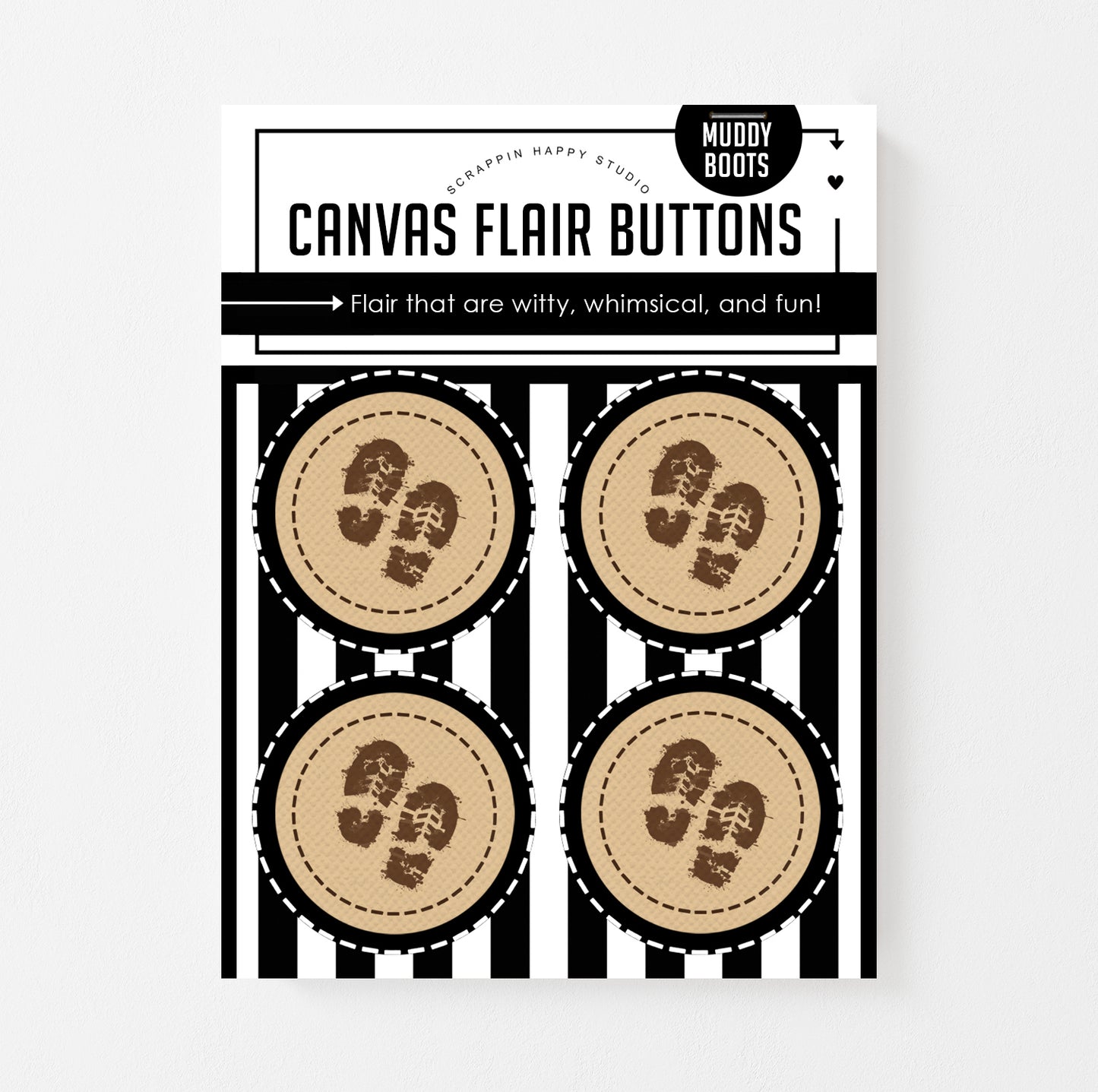 Muddy Boots Canvas Flair