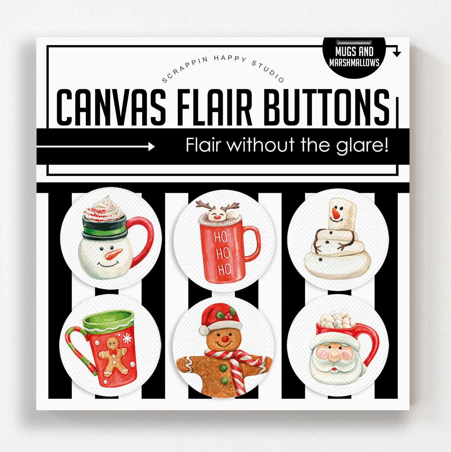 Mugs And Marshmallows Canvas Flair