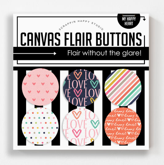 My Happy Heart Canvas Flair