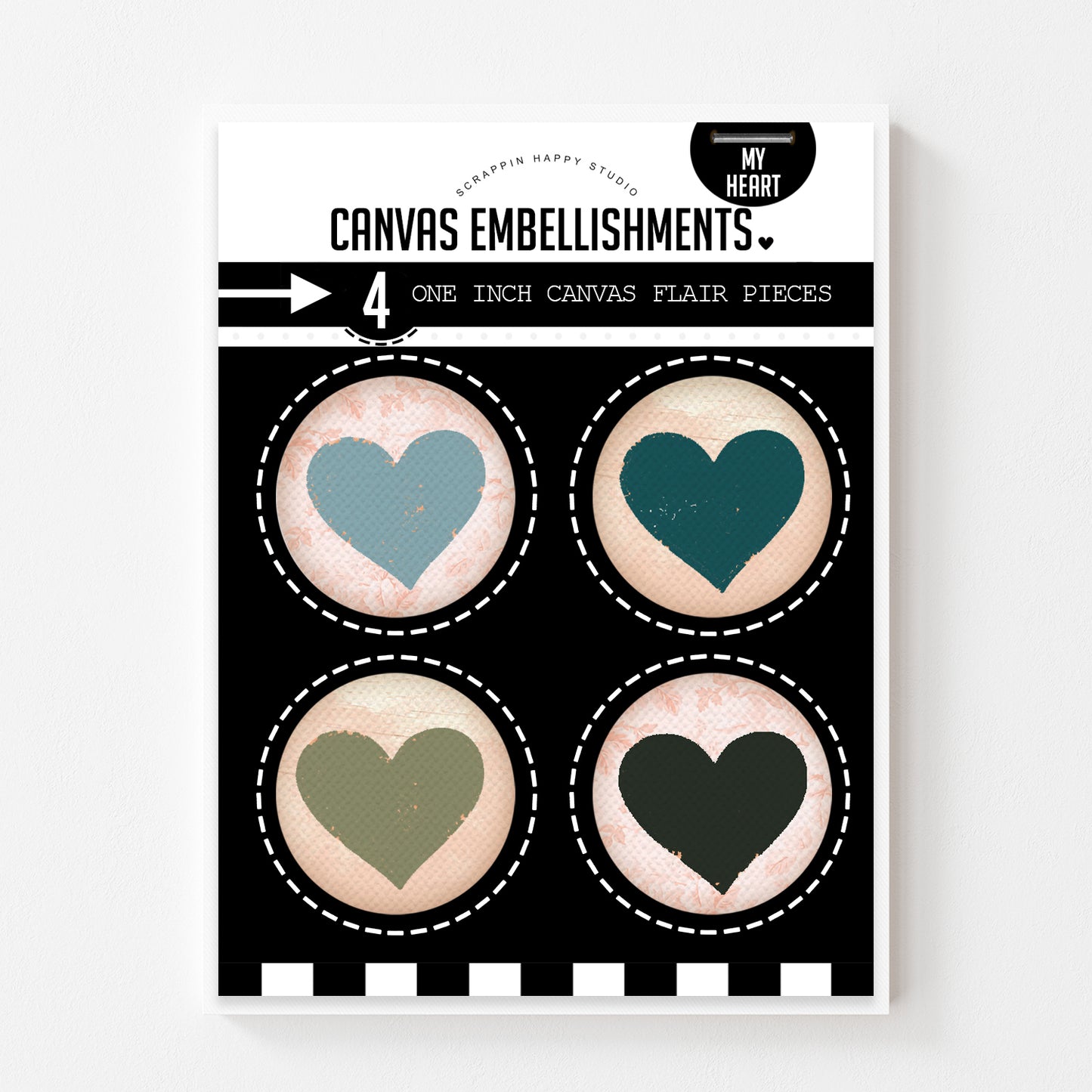 My Heart Canvas Flair