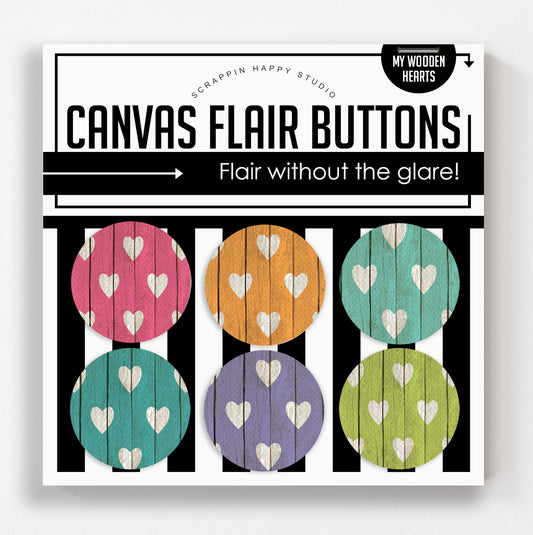 My Wooden Hearts Canvas Flair