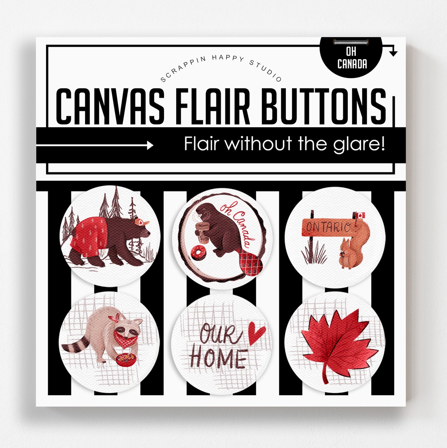 Oh Canada Canvas Flair
