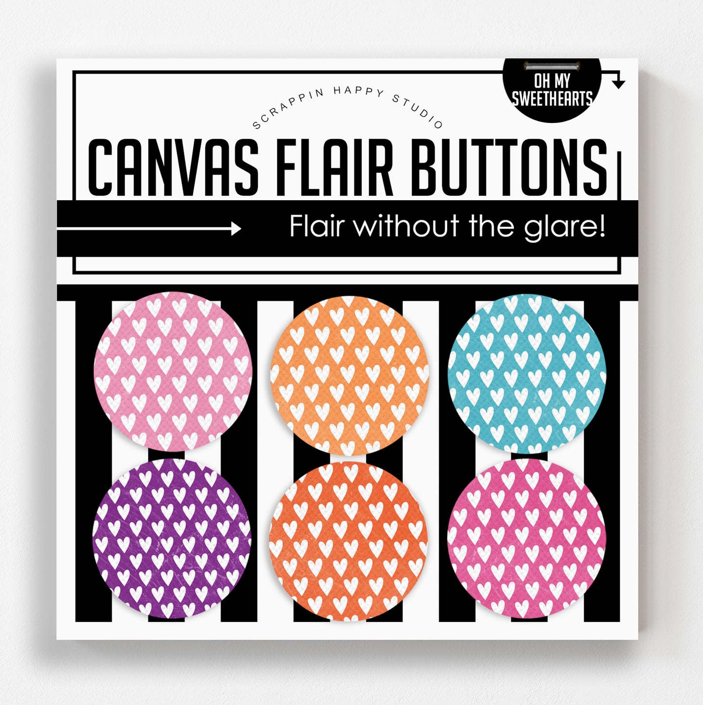 Oh My Sweethearts Canvas Flair