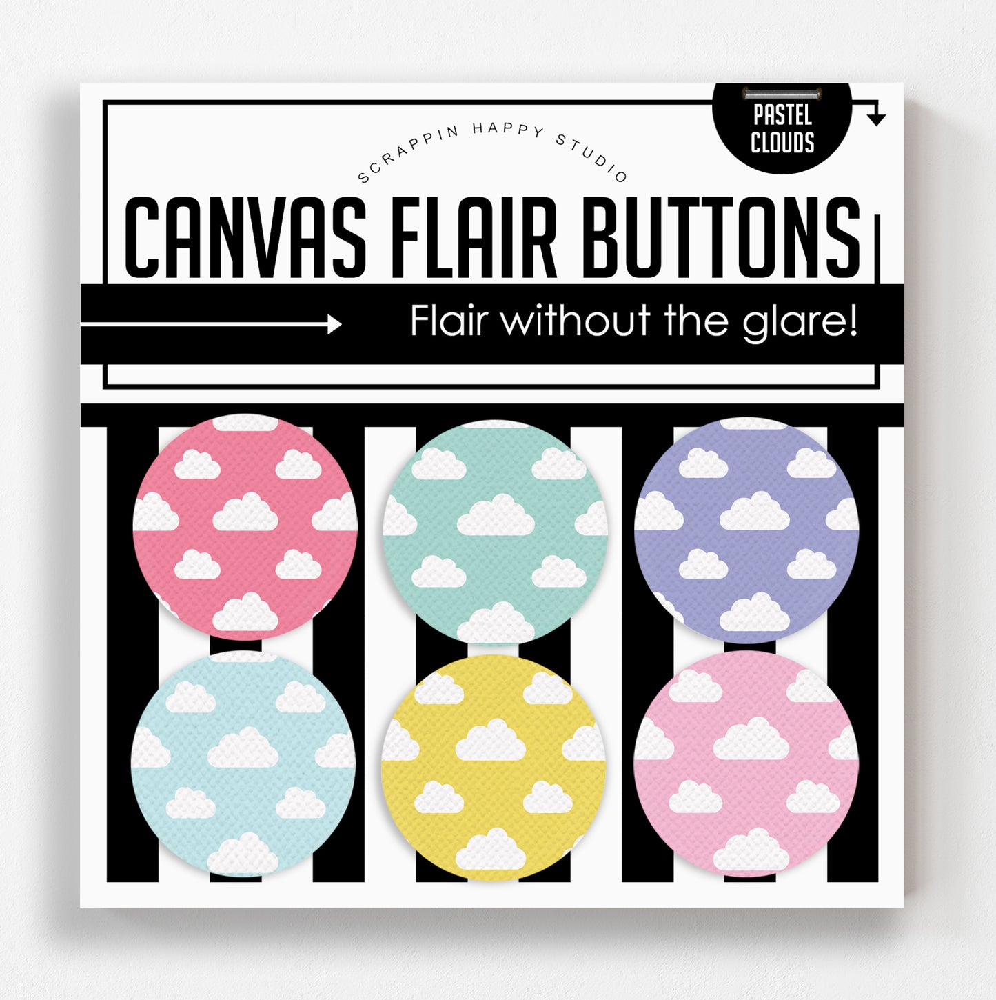 Pastel Clouds Canvas Flair