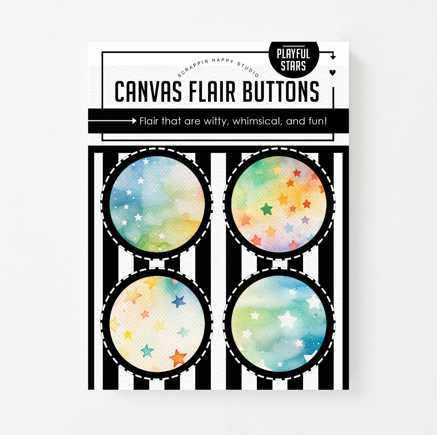 Playful Stars Canvas Flair