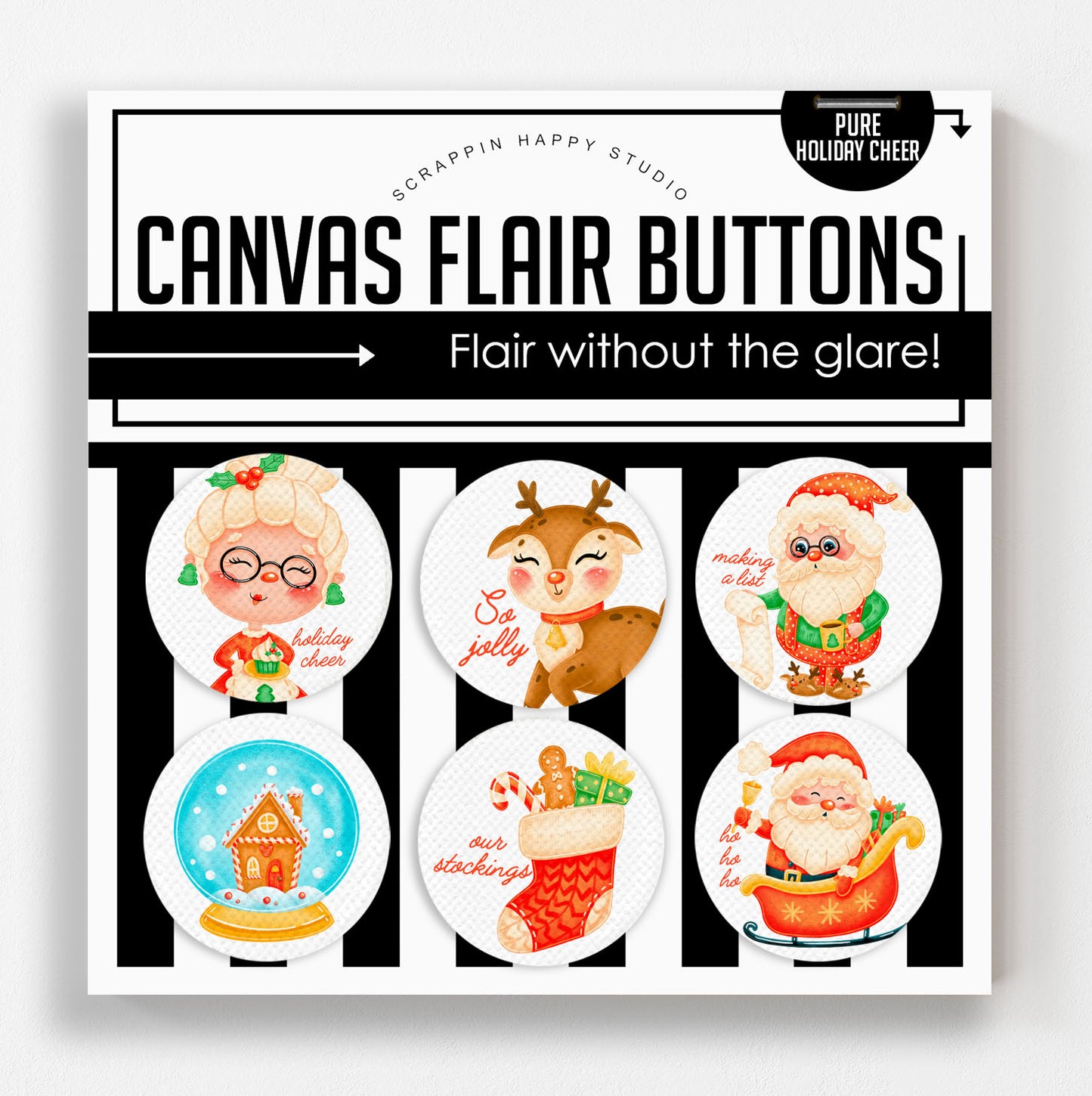 Pure Holiday Cheer Canvas Flair