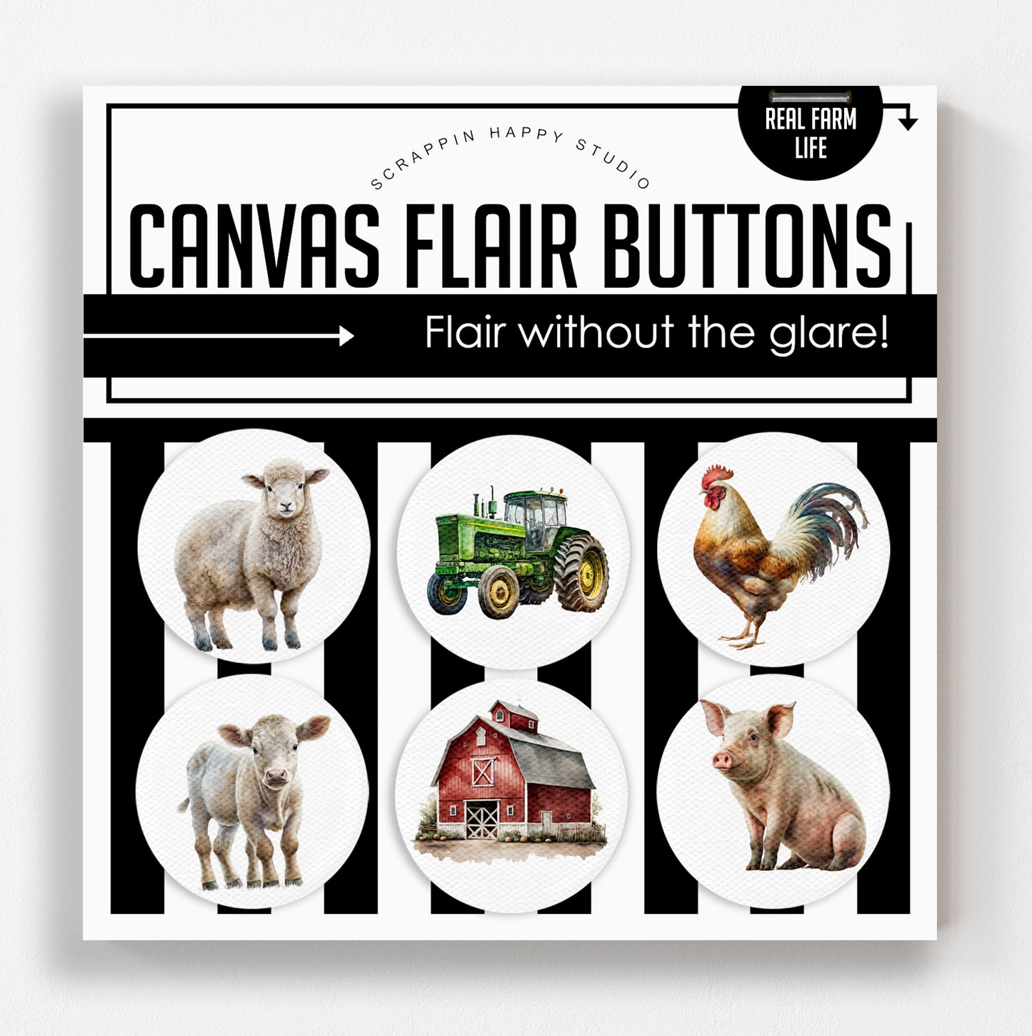 Real Life Farm Canvas Flair