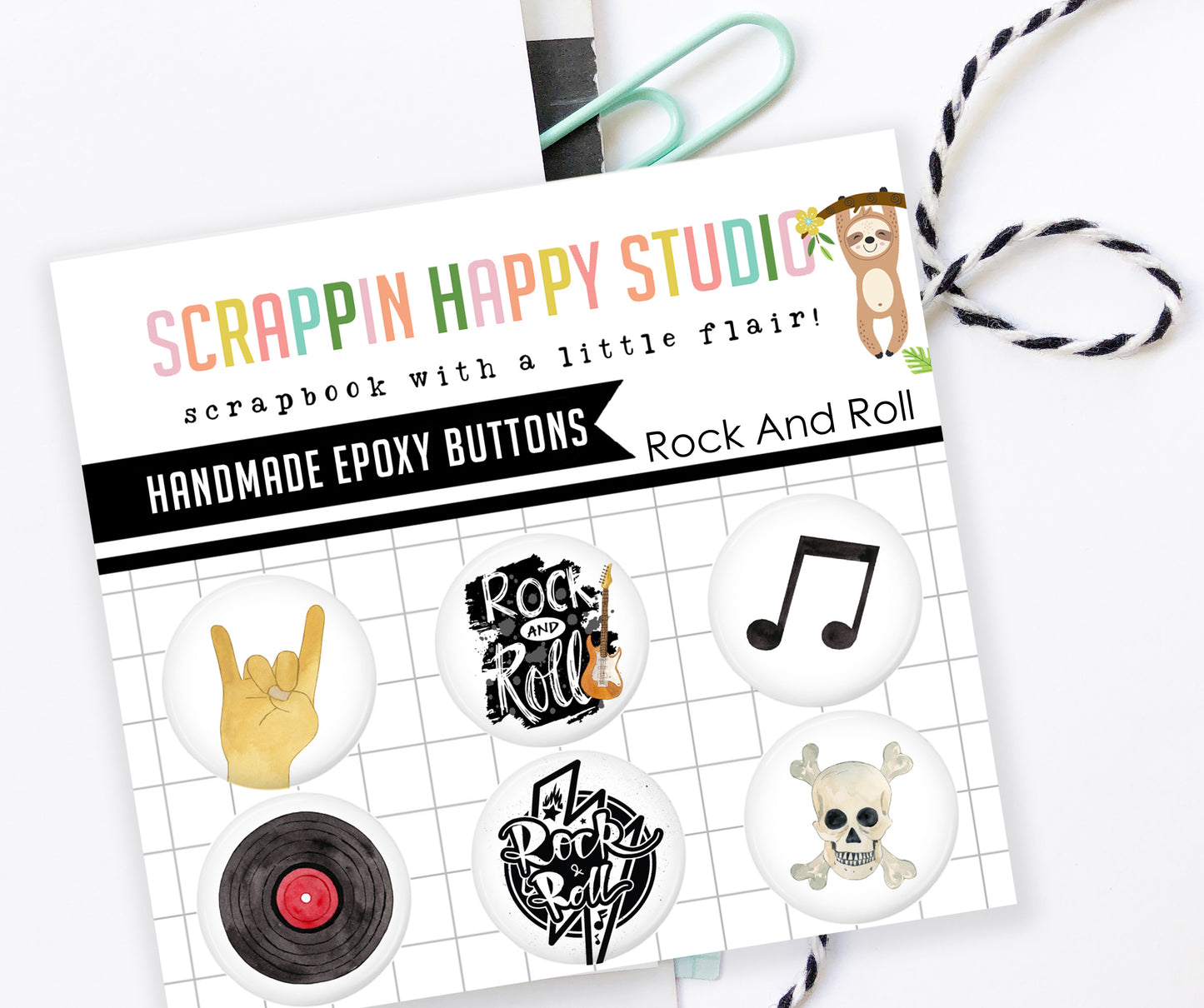 Rock And Roll Epoxy Flair