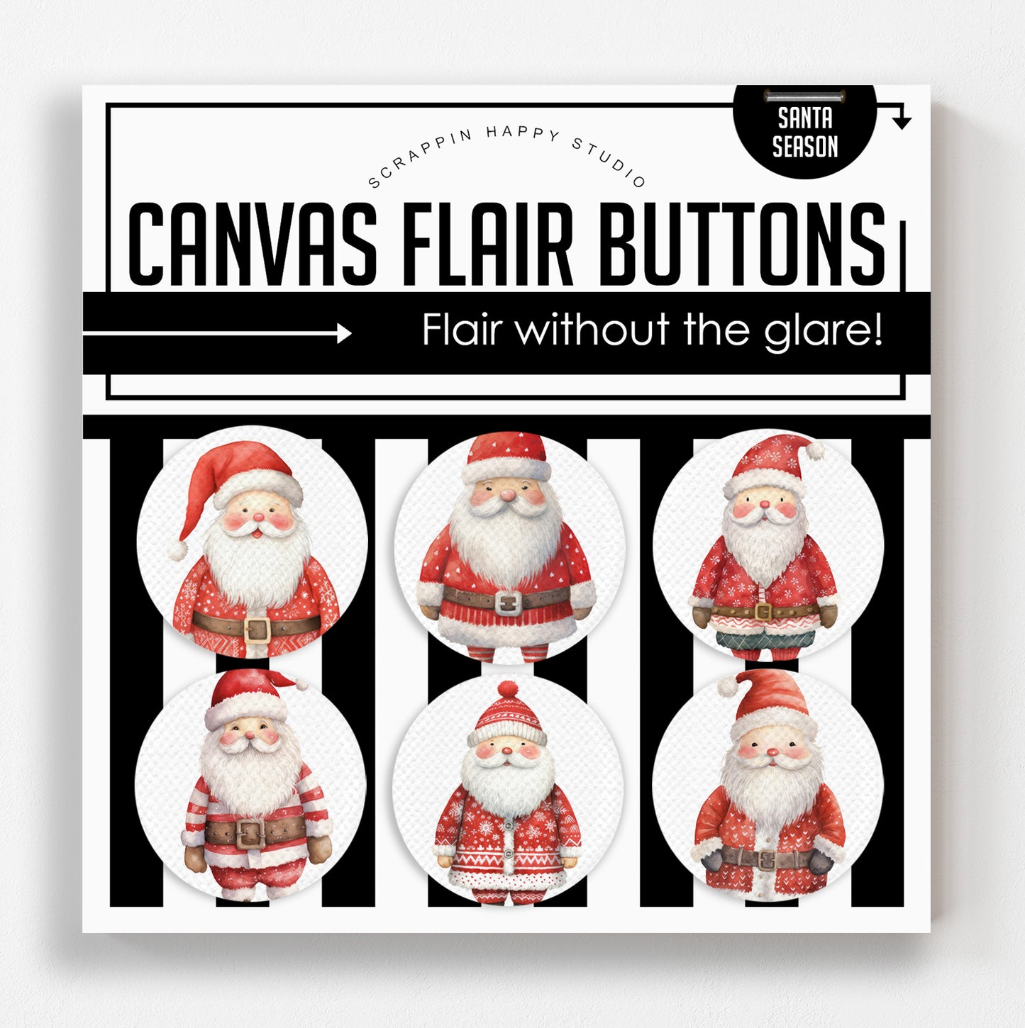Santa Season Canvas Flair