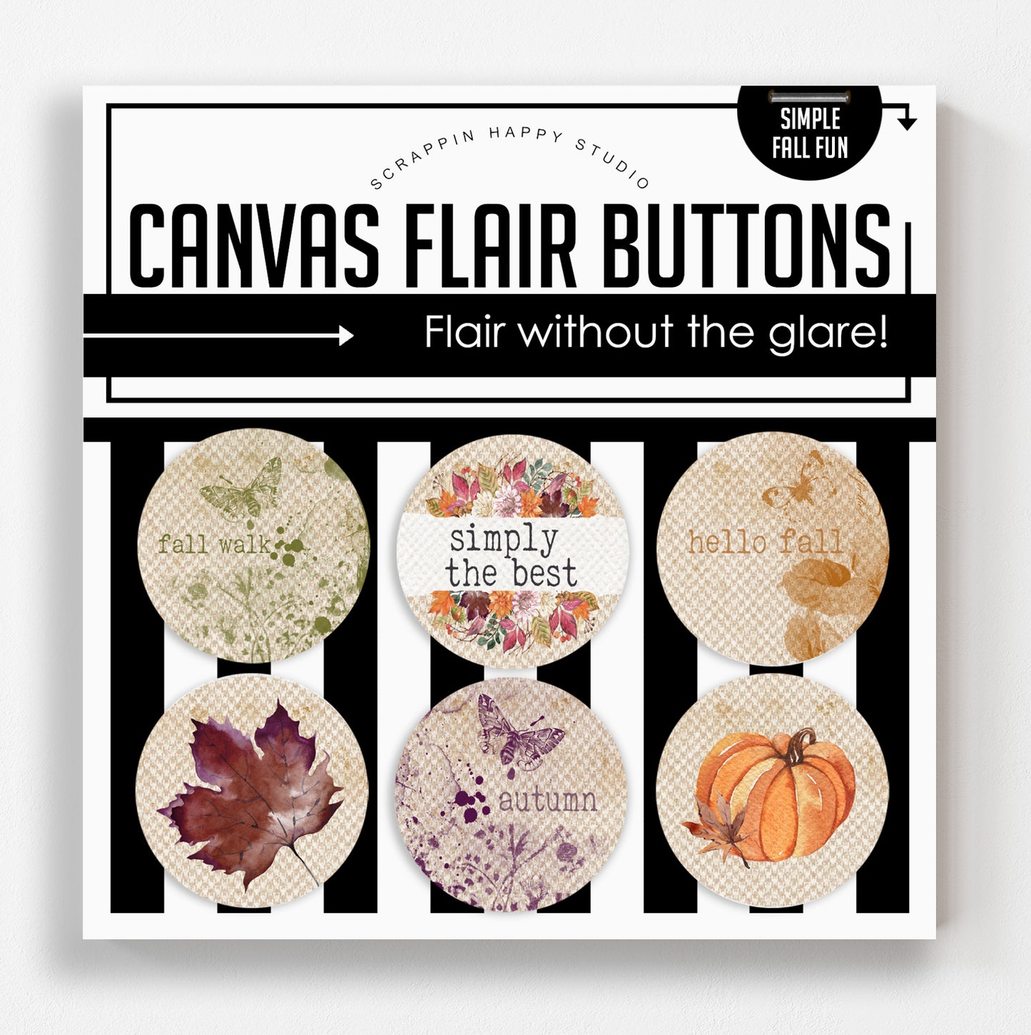 Simple Fall Fun Canvas Flair