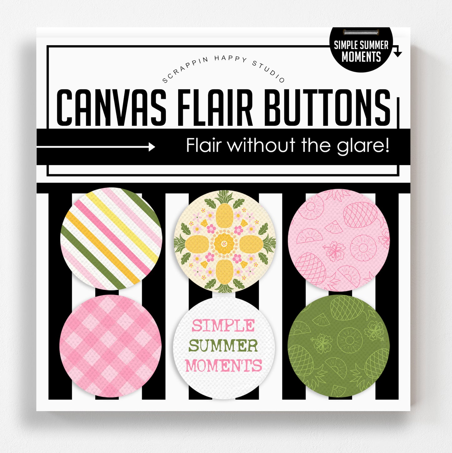 Simple Summer Flair Buttons