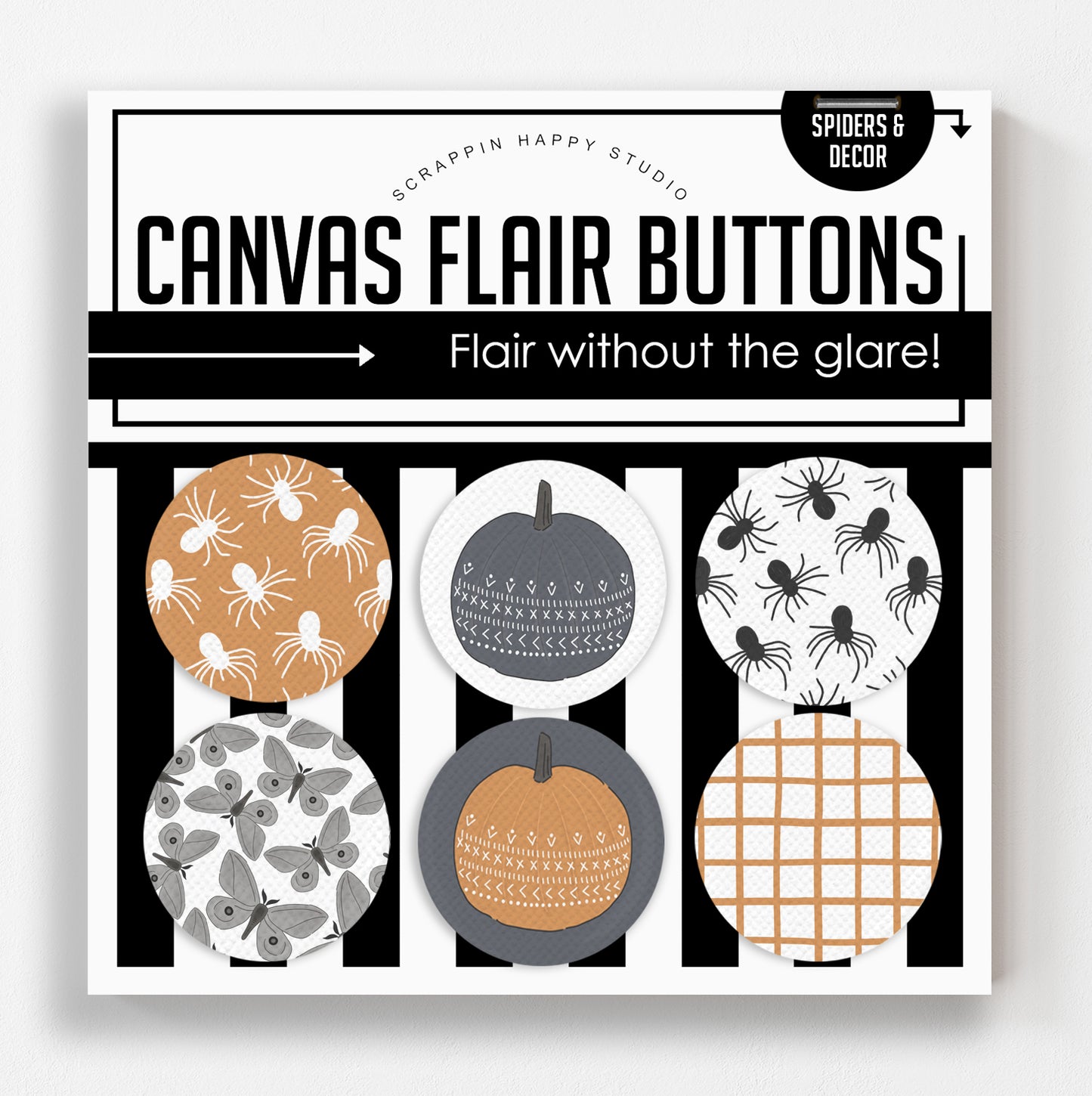 Spiders And Decor Canvas Flair