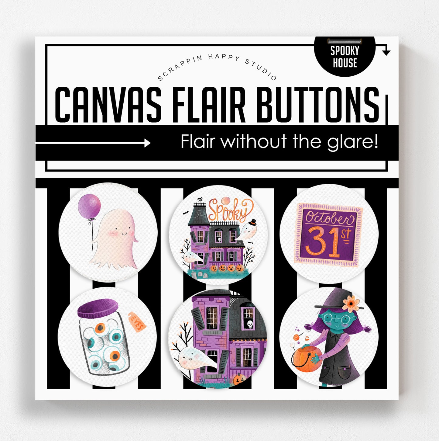 Spooky House Canvas Flair