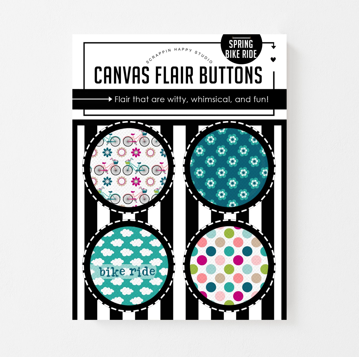 Spring Bike Ride Canvas Flair