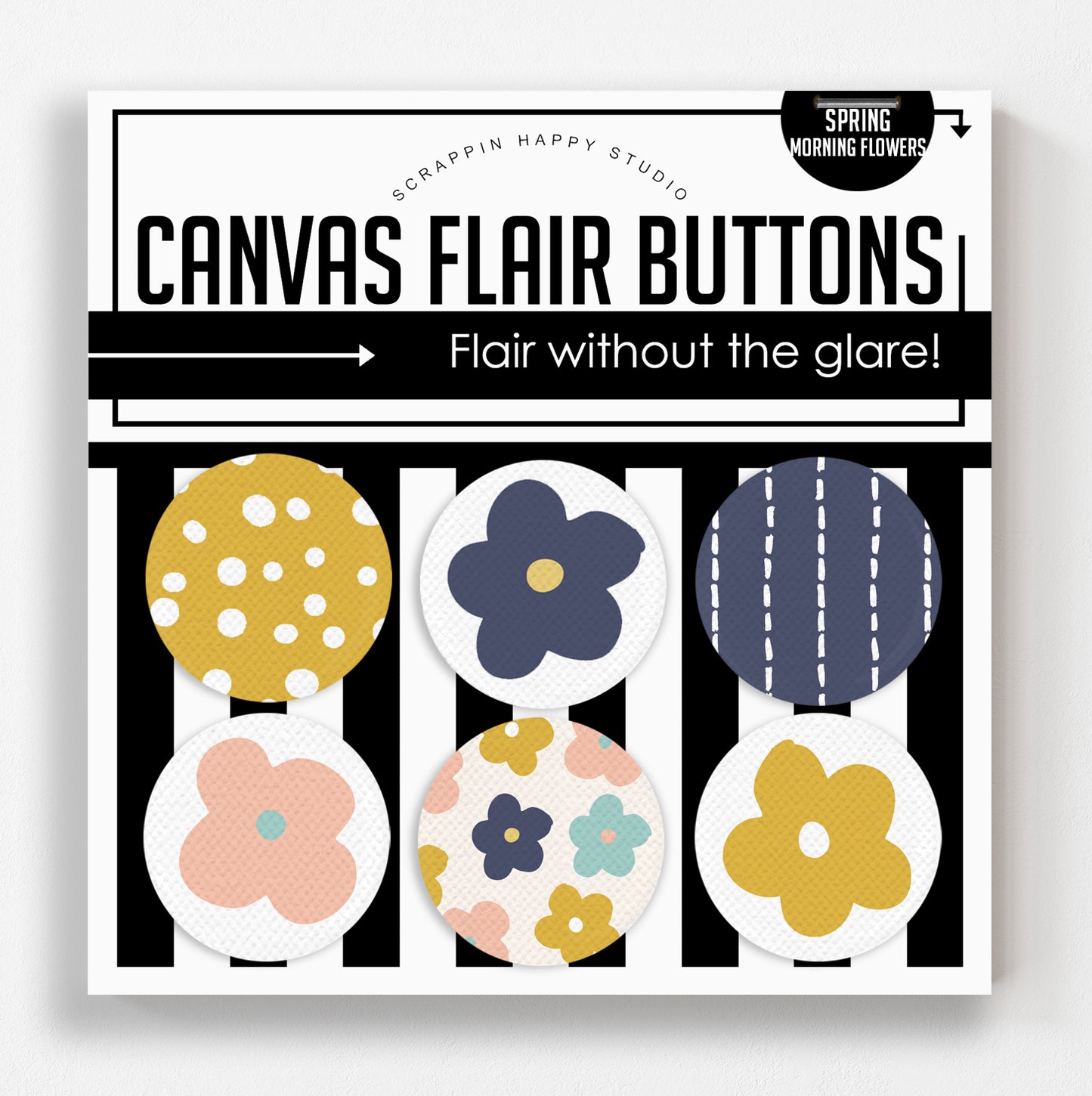 Spring Morning Flowers Canvas Flair