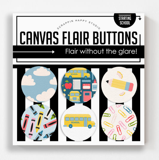 Starting School Canvas Flair