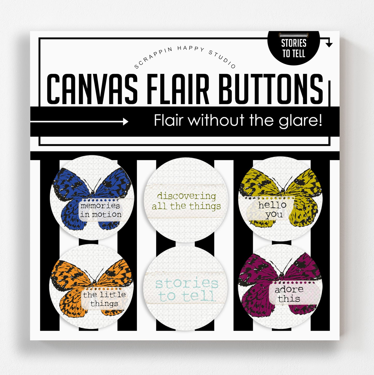 Stories To Tell Canvas Flair