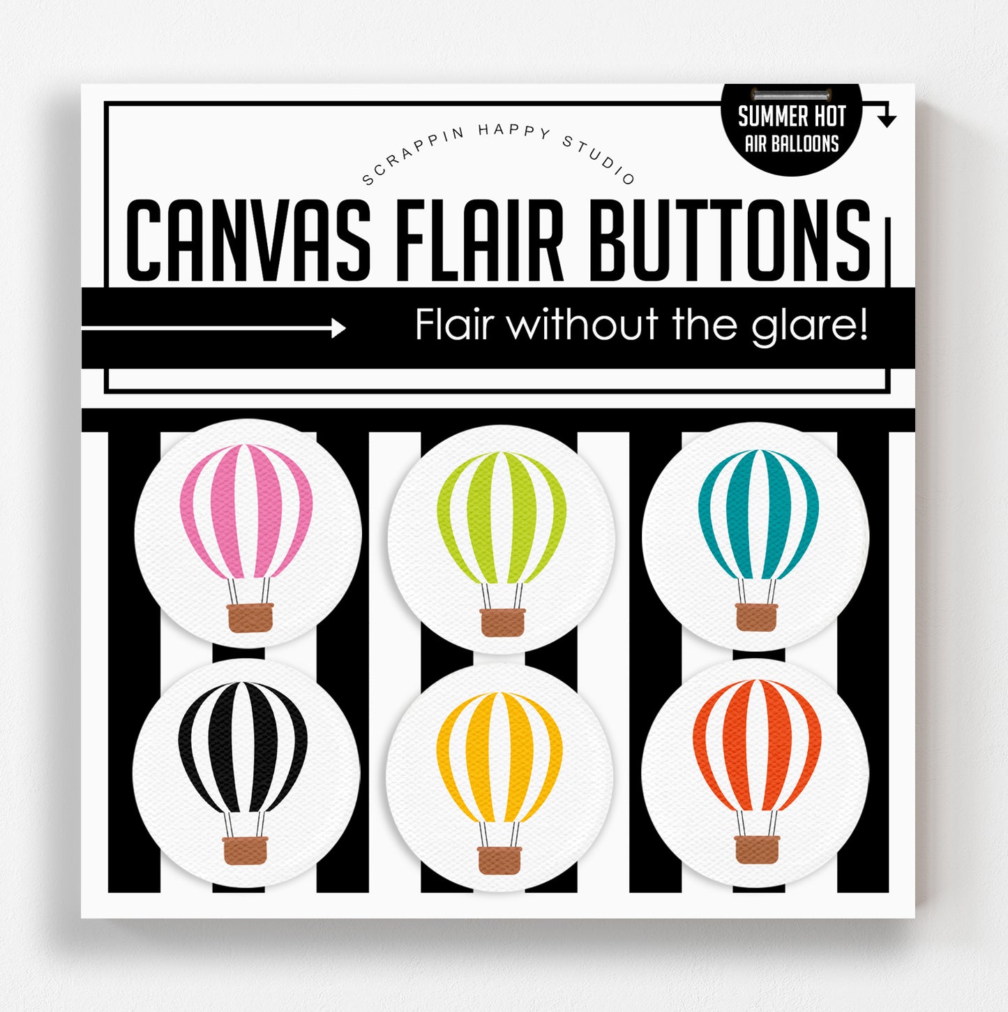 Summer Hot Air Balloons Canvas Flair