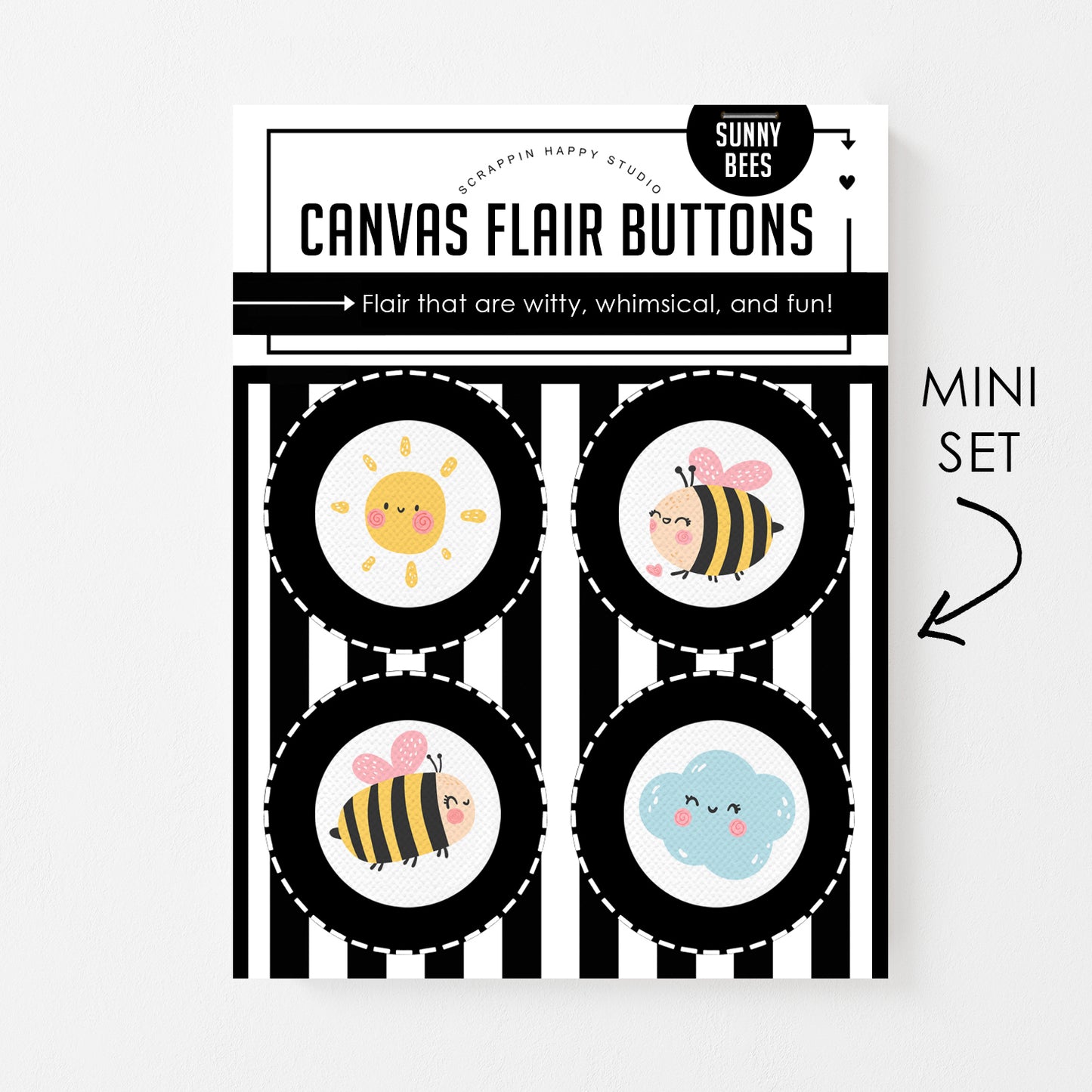 Sunny Bees Canvas Flair
