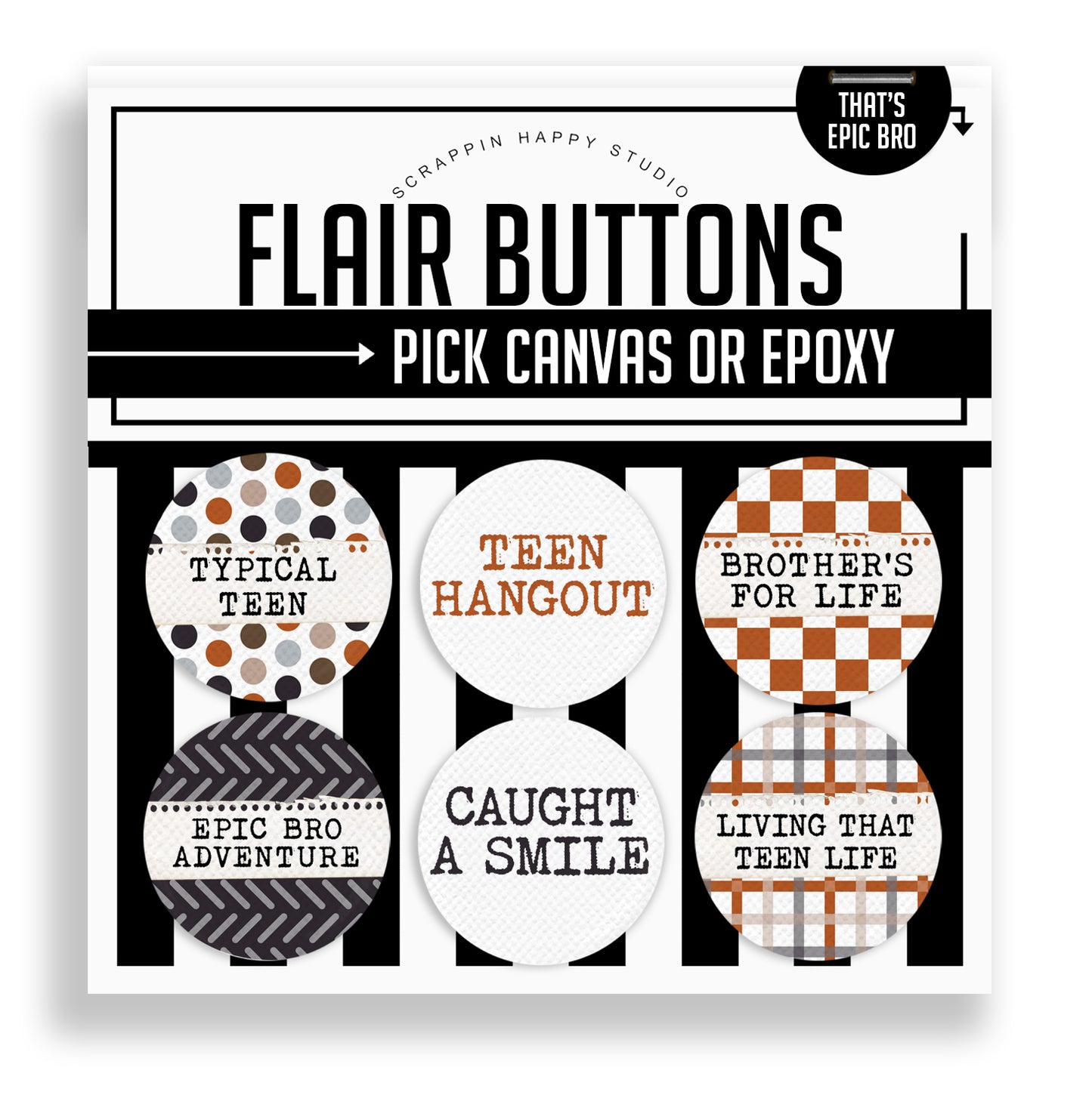That's Epic Bro Flair Buttons