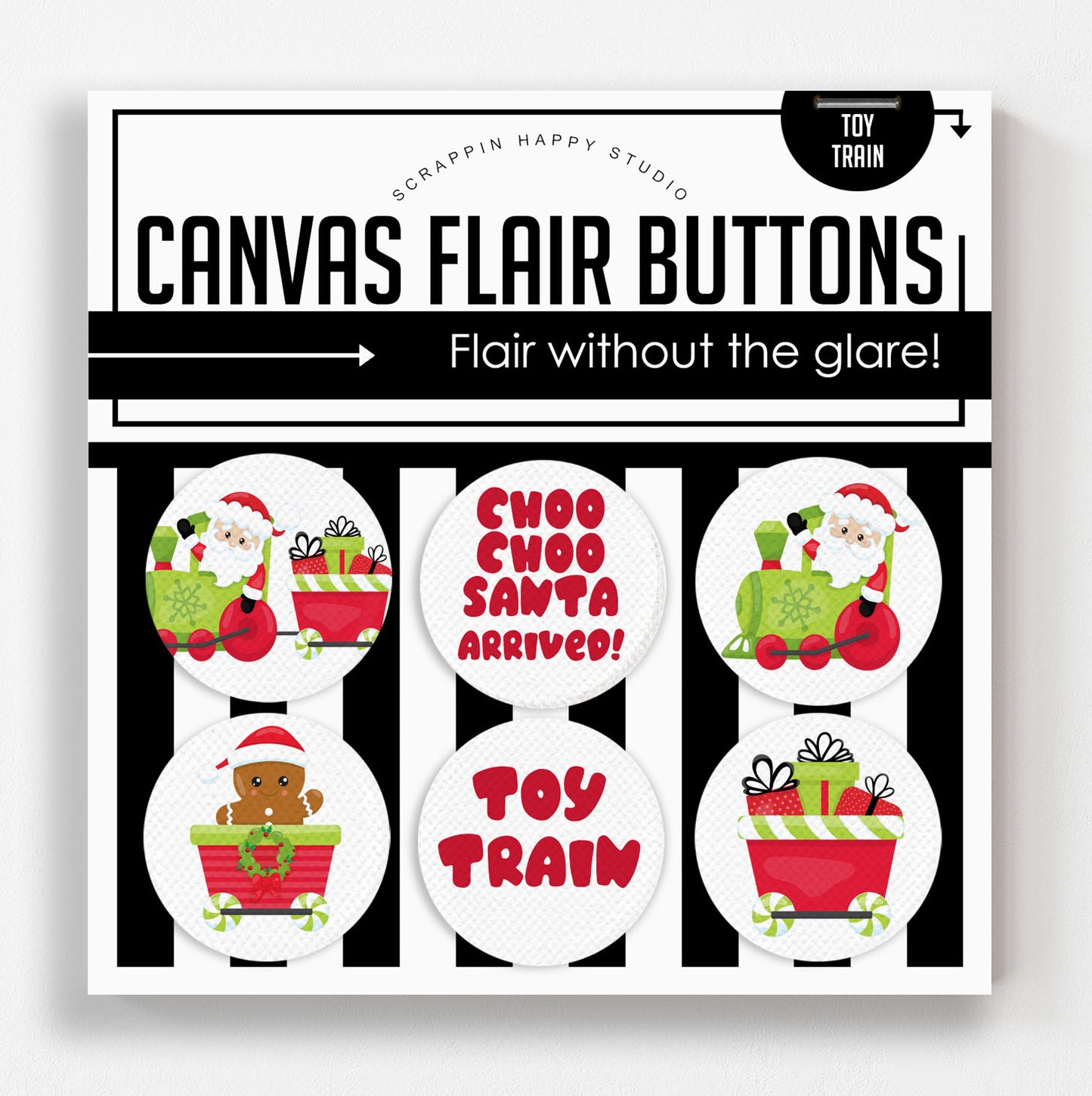 Toy Train Canvas Flair