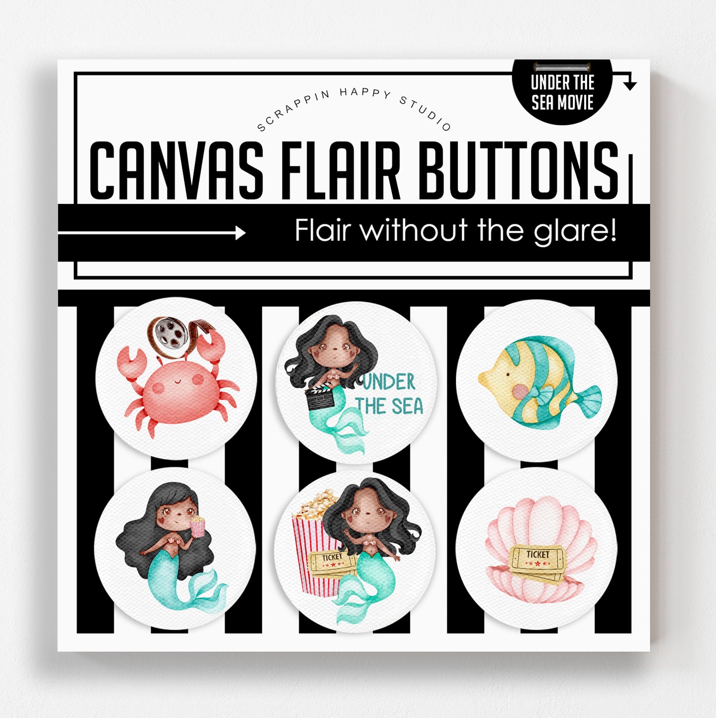 Under The Sea Movie Canvas Flair