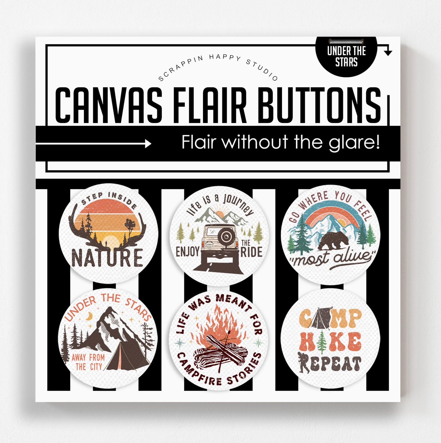 Under The Stars Flair Buttons