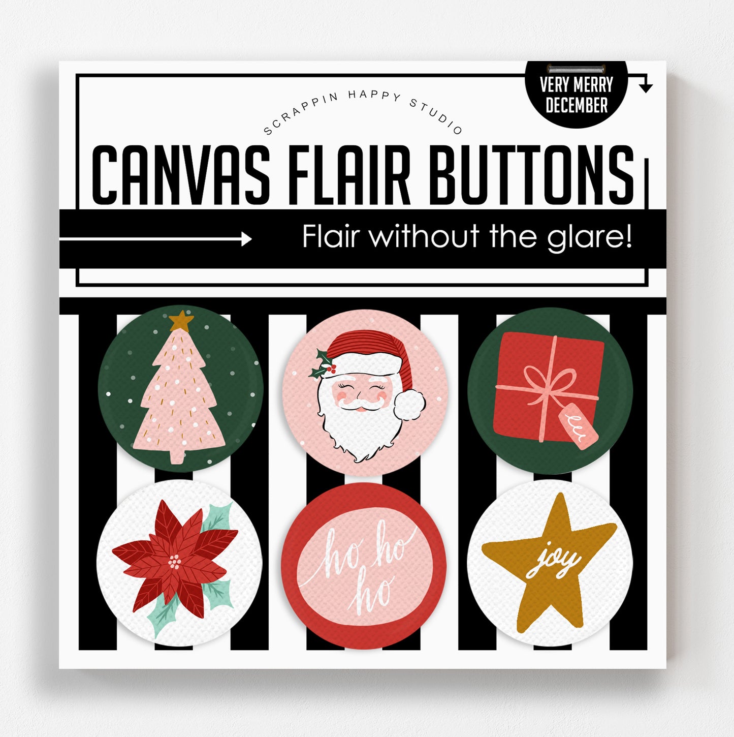 Very Merry December Canvas Flair