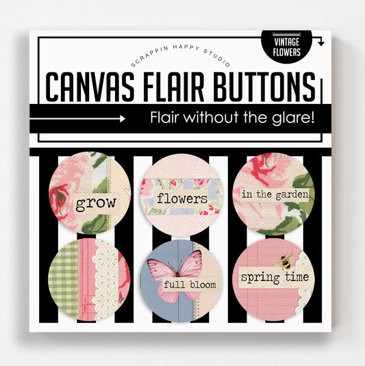 Vintage Flowers Canvas Flair
