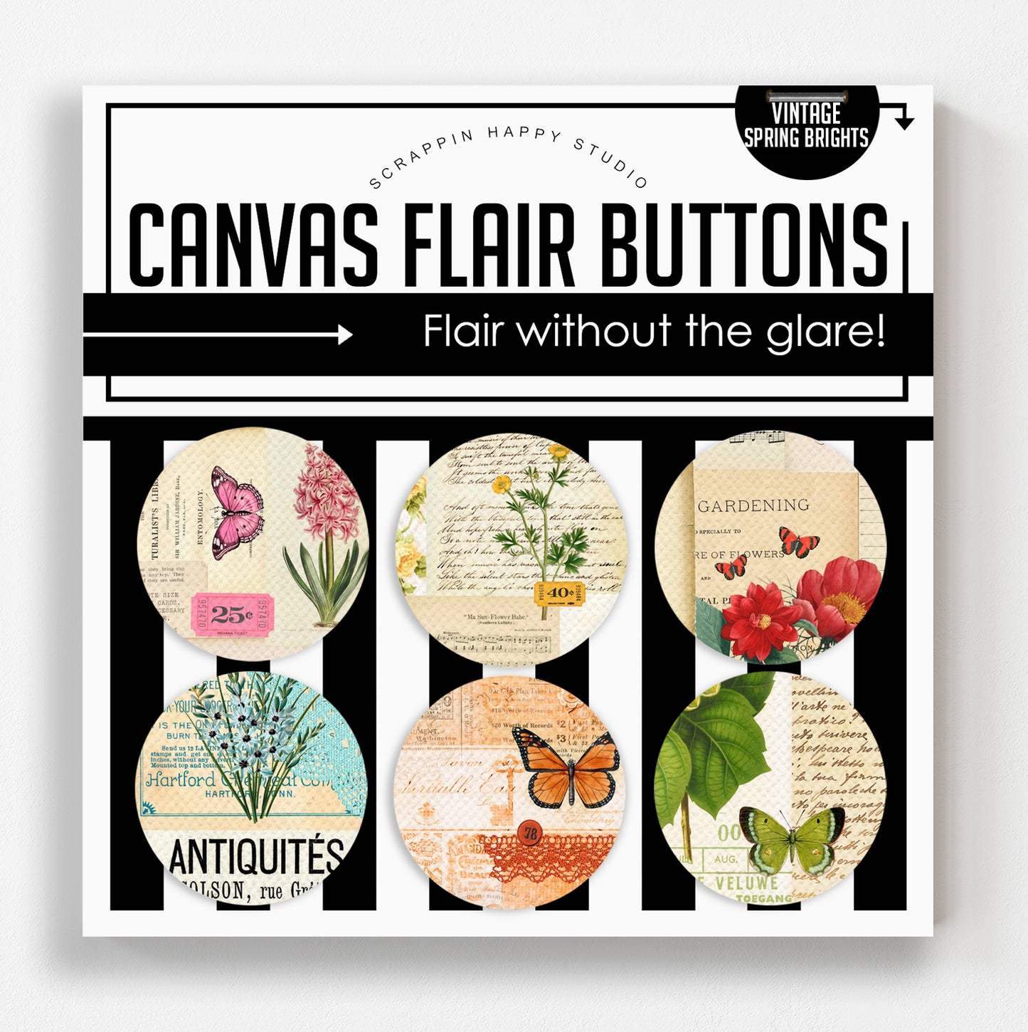Vintage Spring Brights Canvas Flair
