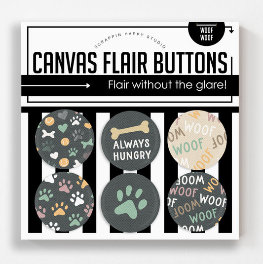 Woof Woof Canvas Flair