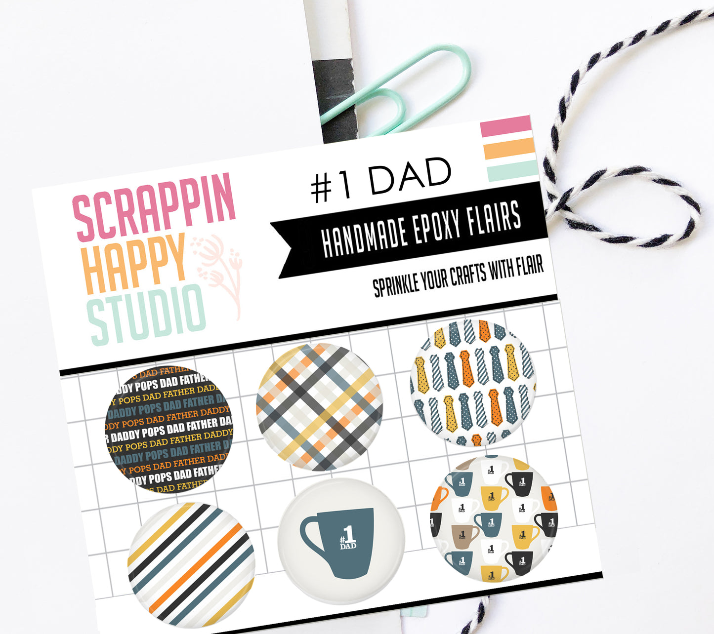 #1 Dad Epoxy Flair