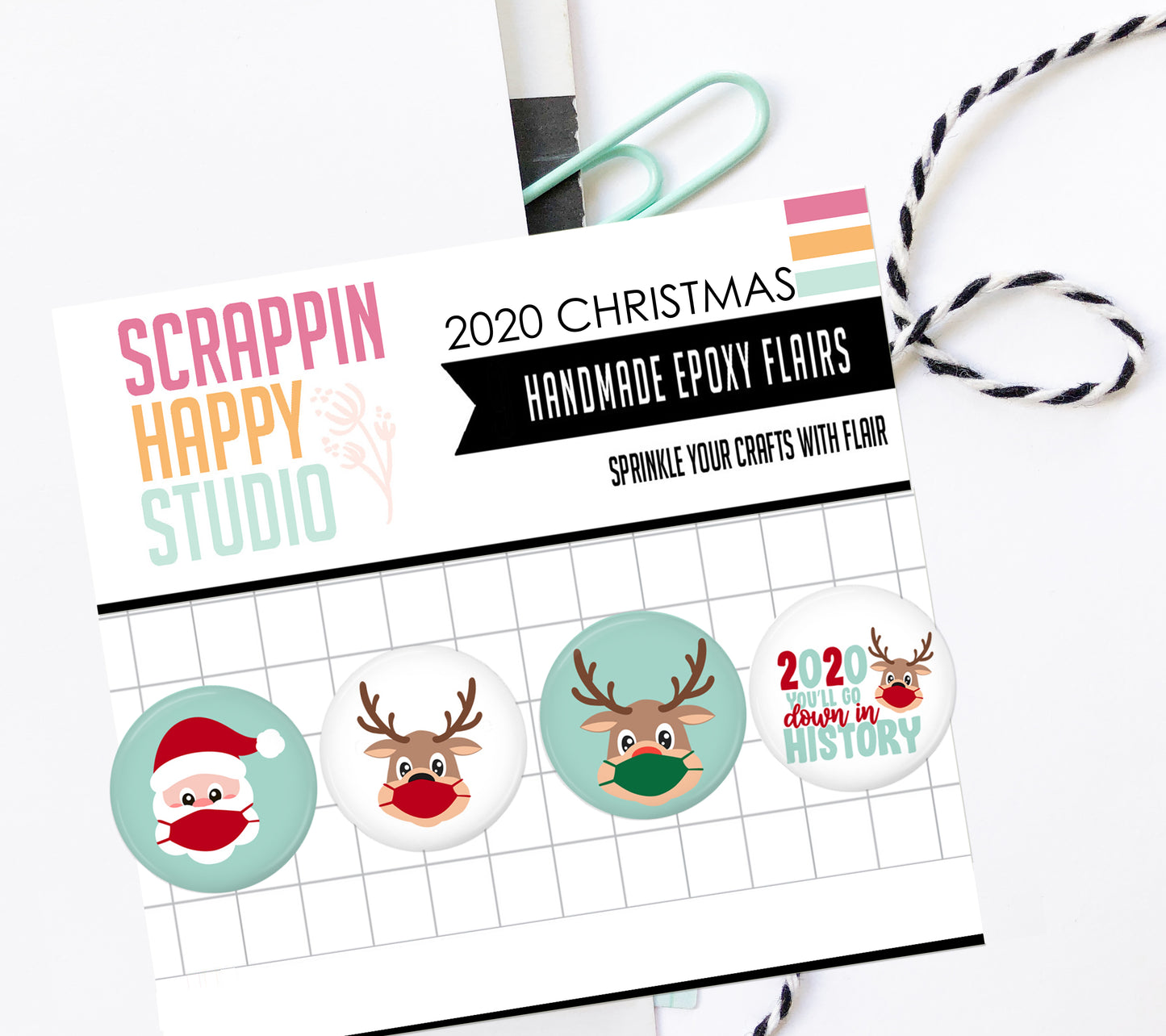 2020 Christmas Epoxy Flair