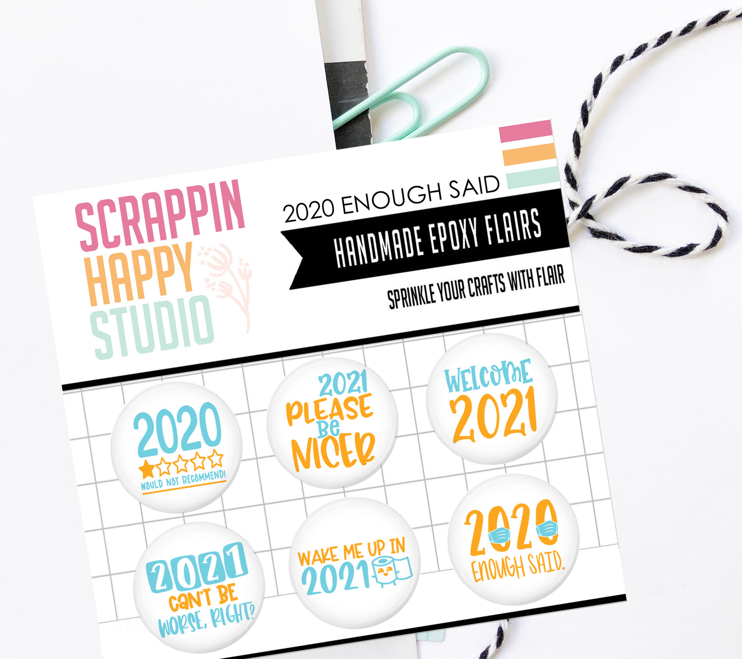 2020 Enough Said Epoxy Flair