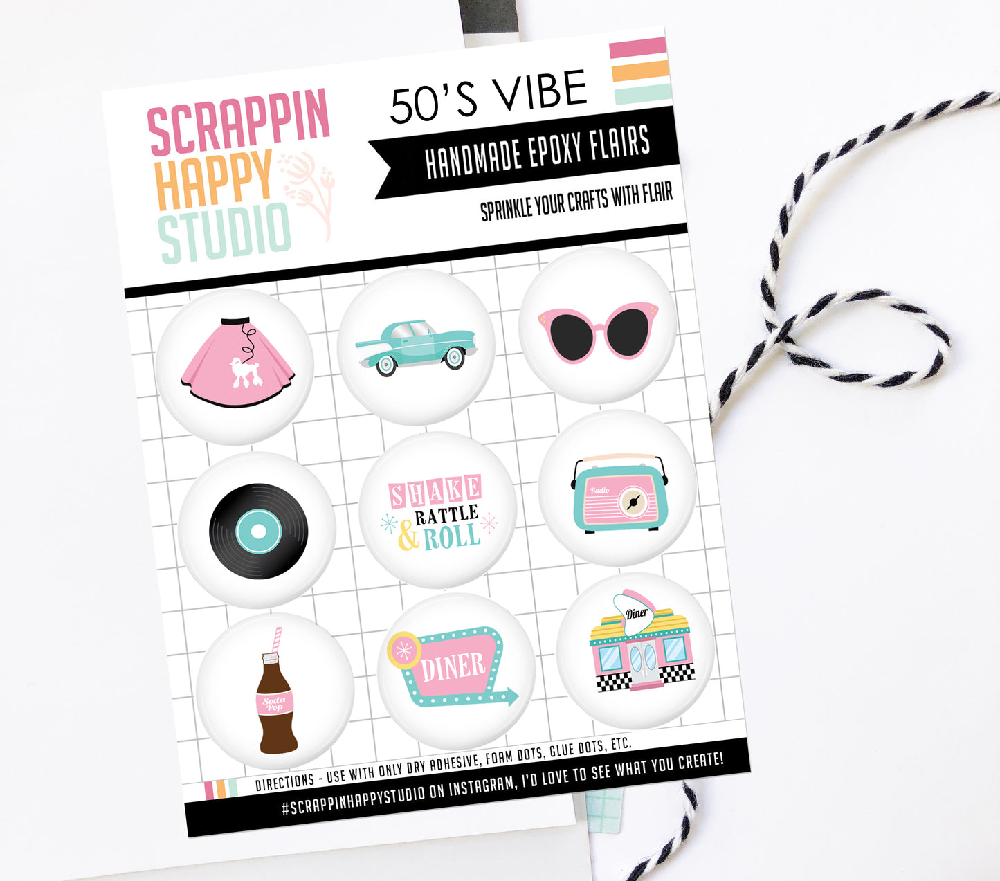 50's Vibes Epoxy Flair