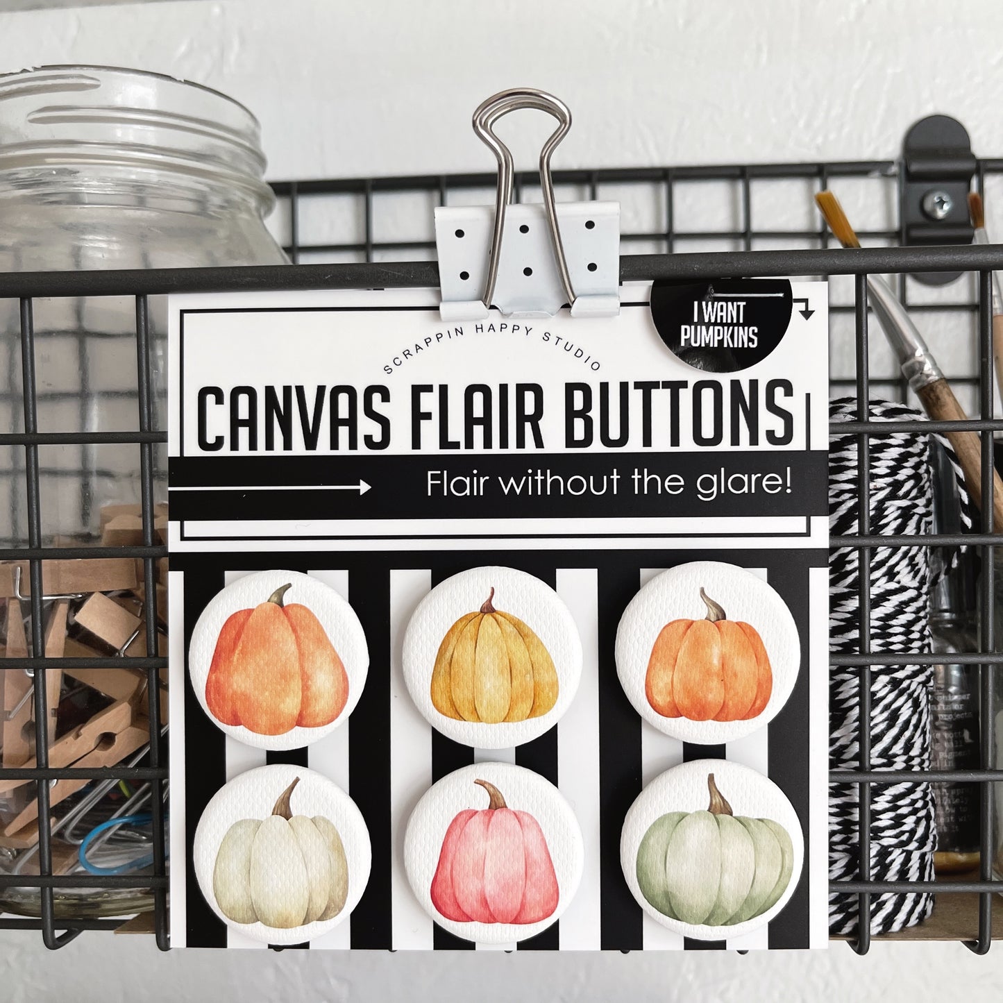 I Want Pumpkins Canvas Flair