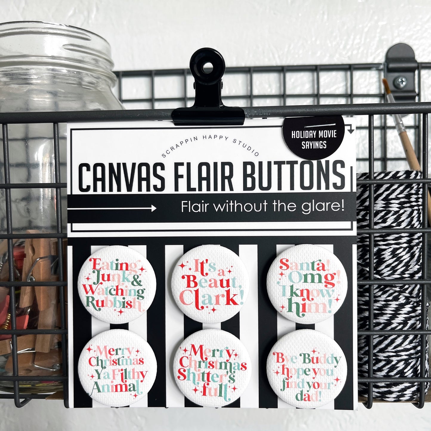 Holiday Movie Sayings Canvas Flair