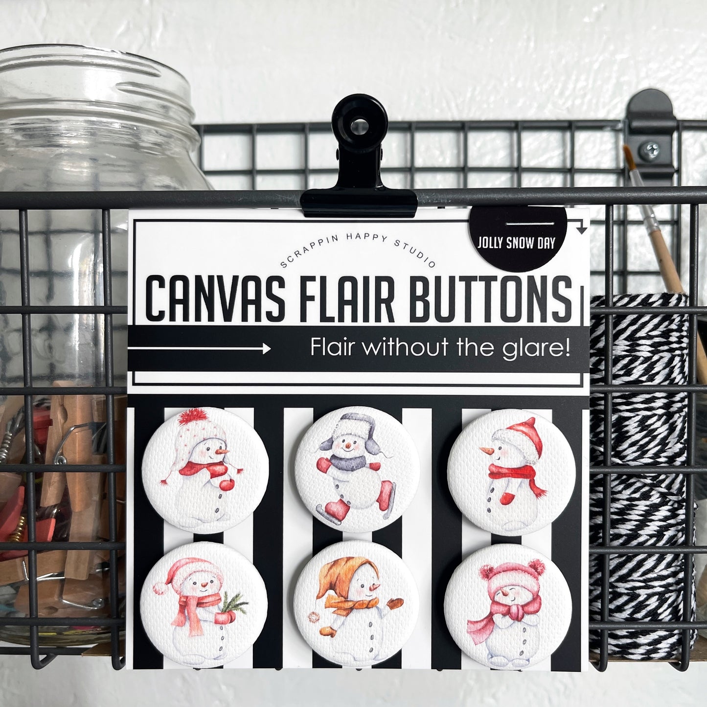 Jolly Snow Day Canvas Flair