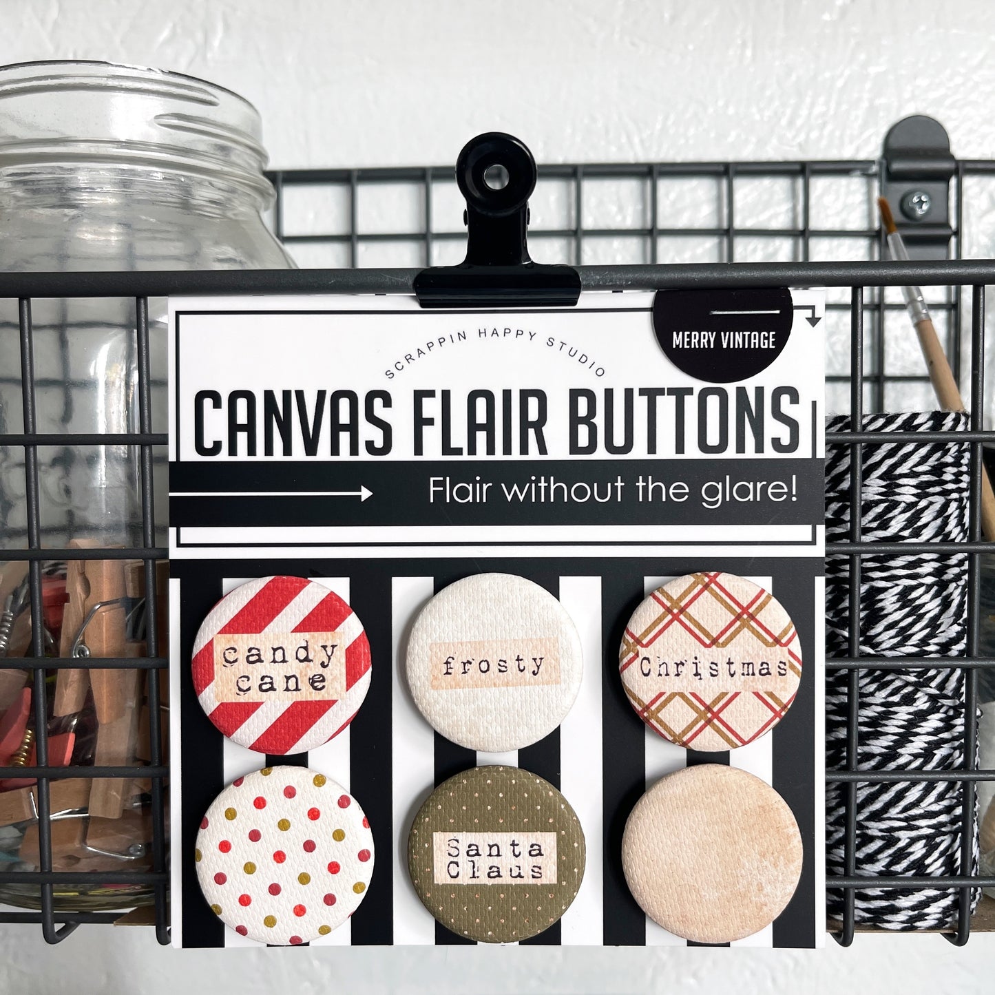 Merry Vintage Canvas Flair