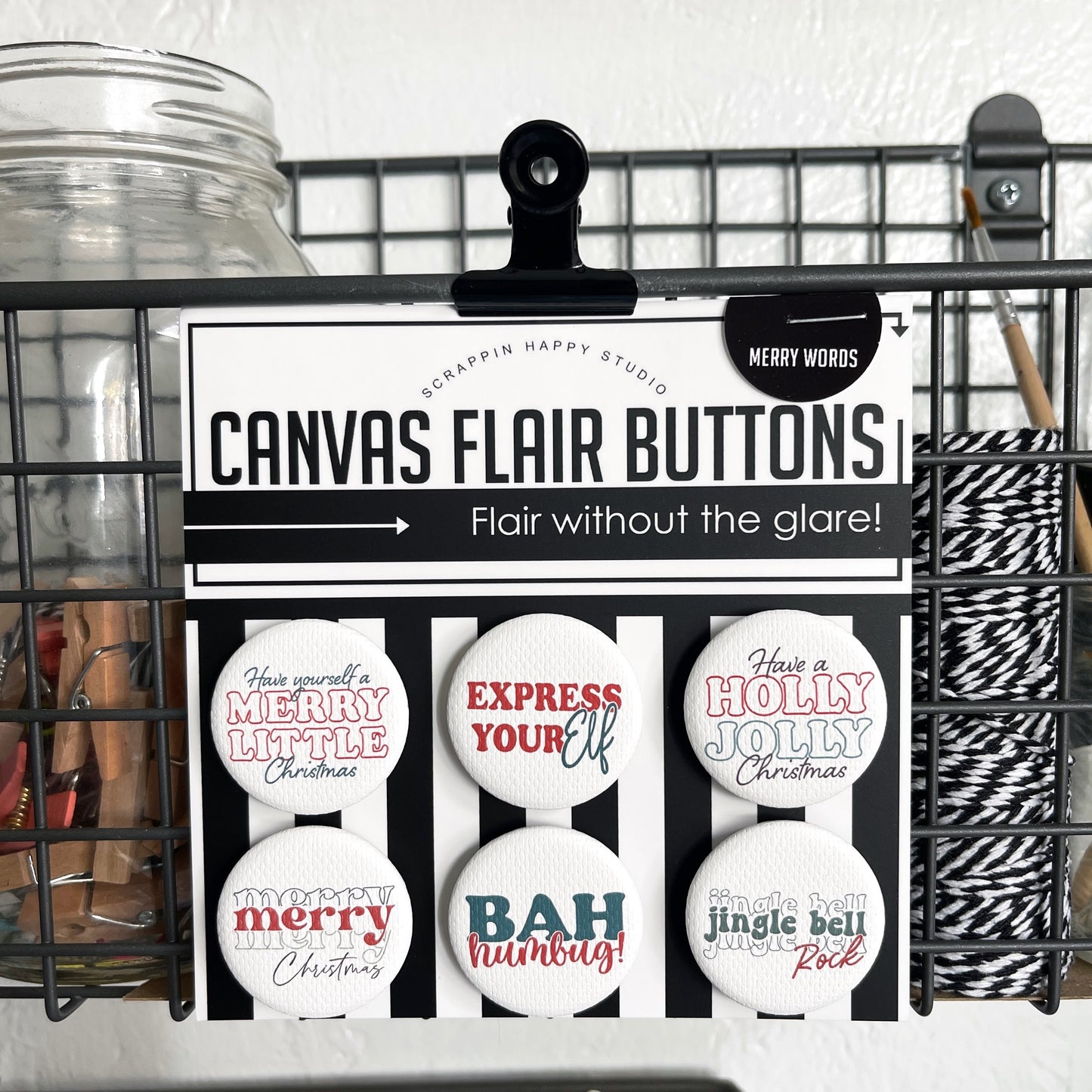 Merry Words Canvas Flair