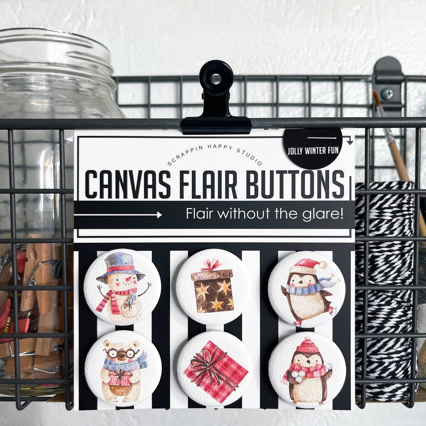 Jolly Winter Fun Canvas Flair